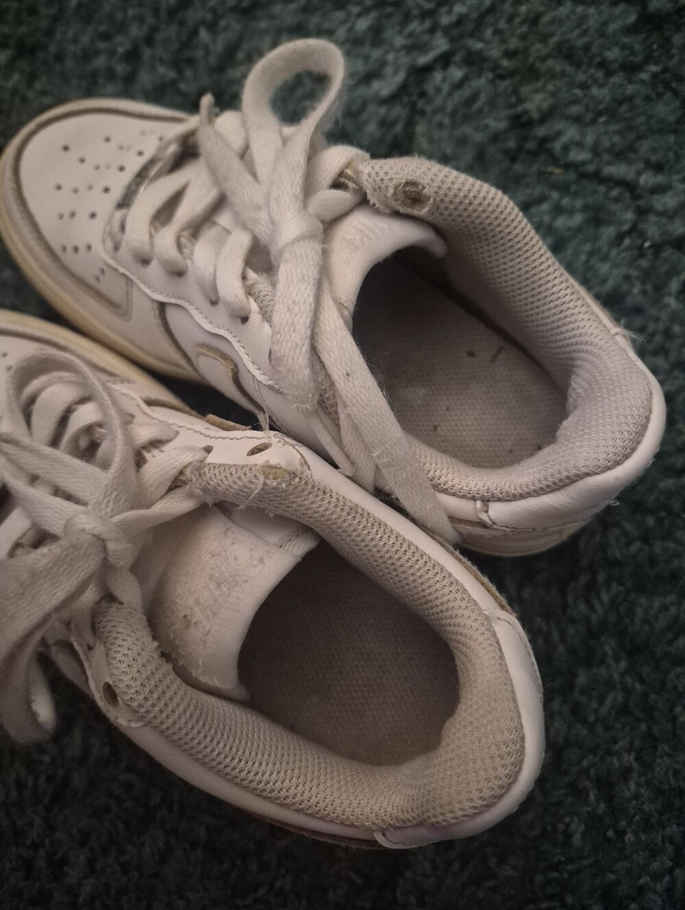Nike Air Force 1 GS White Sneakers Youth 1 - Picture 13 of 15
